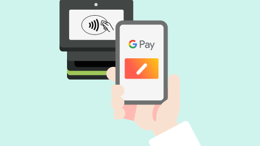 AndroidスマートフォンとWear OSスマートウォッチでGoogle Payを使う様子